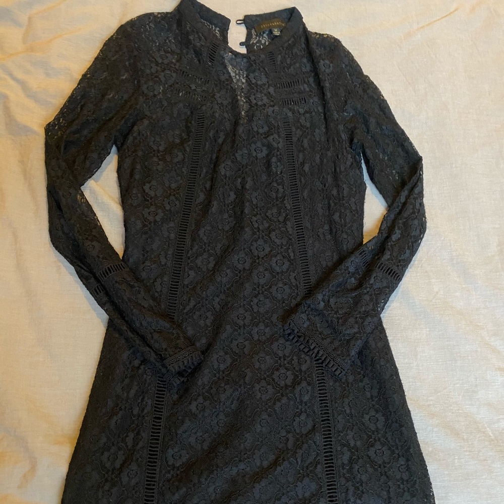 SOLD - DANCE AND MARVEL Long Sleeve Lace Dress - Picture 4 of 7